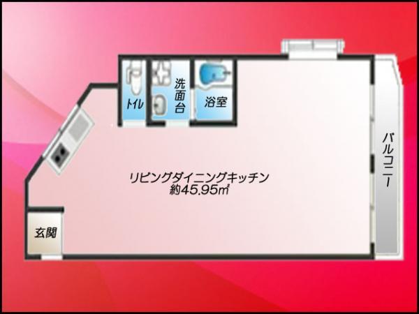 Floor plan. Price 22,800,000 yen, Occupied area 45.95 sq m , There is also a reform plan to the balcony area 5.96 sq m 2DK