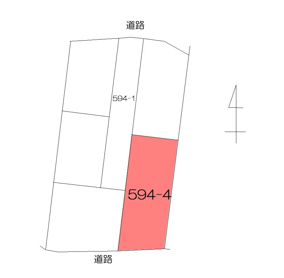 Compartment figure. Land price 5.8 million yen, Land area 346 sq m