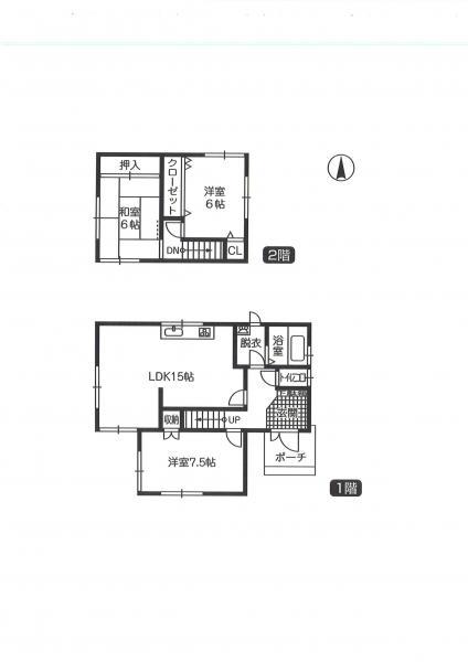 Floor plan. 12.8 million yen, 3LDK, Land area 210.63 sq m , Building area 89.11 sq m