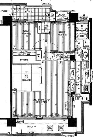 Floor plan. 3LDK, Price 16,900,000 yen, Occupied area 85.25 sq m , Balcony area 19.65 sq m