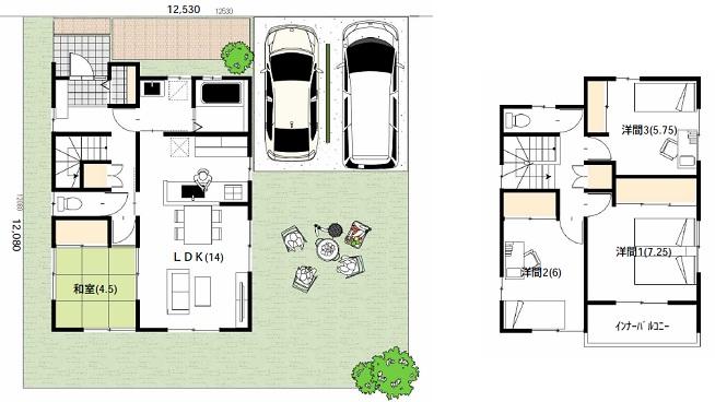 Floor plan. 33,800,000 yen, 4LDK, Land area 151.6 sq m , Building area 103.92 sq m