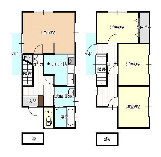 Floor plan. 12 million yen, 3LDK, Land area 154.92 sq m , Building area 84.46 sq m