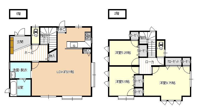 Floor plan. 14 million yen, 3LDK, Land area 152.91 sq m , Building area 108.6 sq m