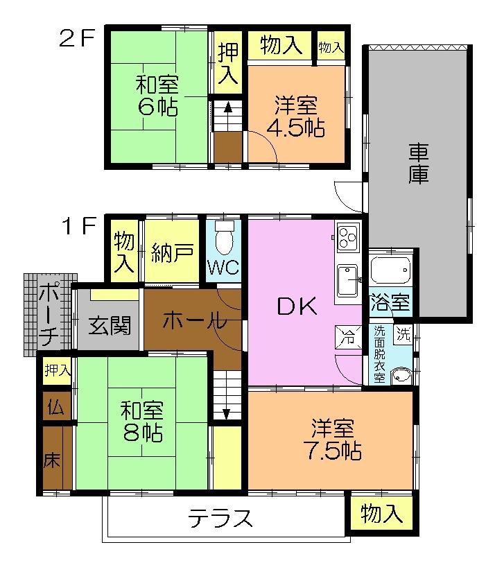 Floor plan. 16 million yen, 4DK + S (storeroom), Land area 333 sq m , Building area 99.55 sq m