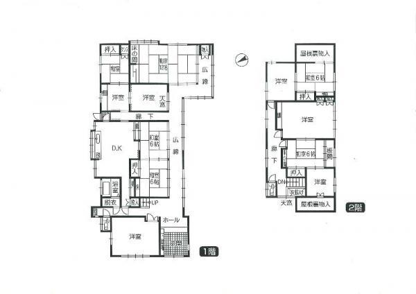 Floor plan. 30,600,000 yen, 12DK, Land area 473 sq m , Building area 298.5 sq m