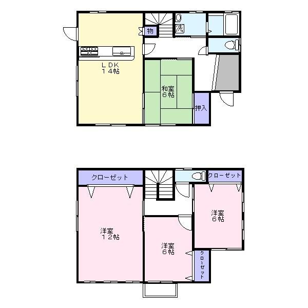 Floor plan. 19,800,000 yen, 4LDK, Land area 206.88 sq m , Building area 132.63 sq m