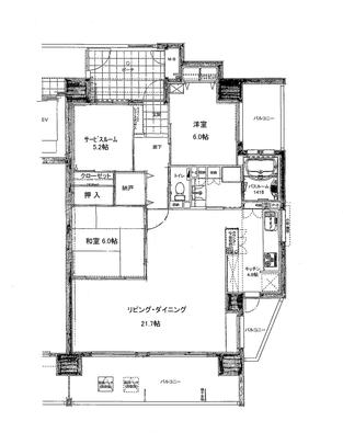 Floor plan. 3LDK, Price 25 million yen, Footprint 118.84 sq m , Balcony area 30.11 sq m