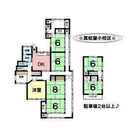 Floor plan. 10.6 million yen, 7DK, Land area 631.44 sq m , Building area 184.66 sq m