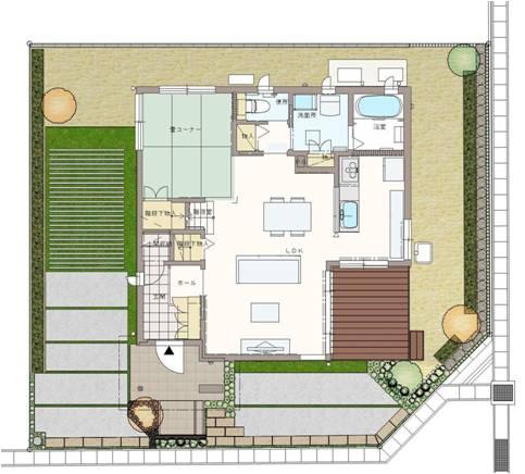 Other.  ☆ No. 10 ground 1 floor plan view ☆ Tatami corner between the LDK and the continuation children's playground and nap space, This is useful only had to use it as a housekeeping room.