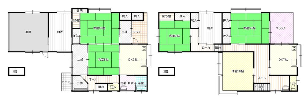 Floor plan. 13.8 million yen, 5DK + S (storeroom), Land area 272.31 sq m , Building area 241.84 sq m