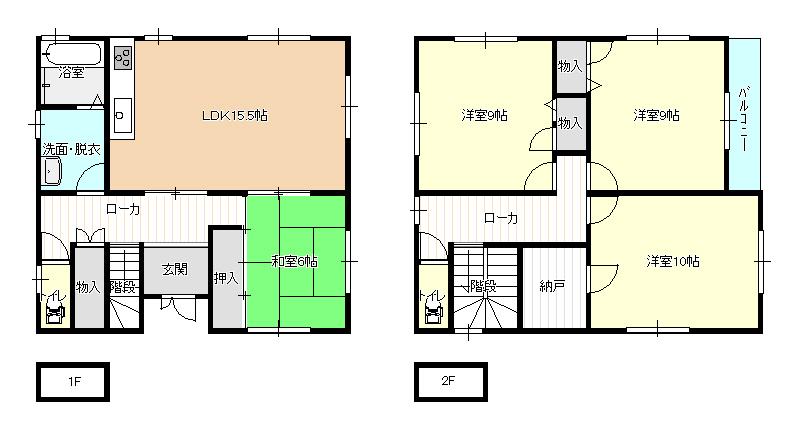 Floor plan. 23 million yen, 4LDK + S (storeroom), Land area 206.64 sq m , Building area 128.02 sq m