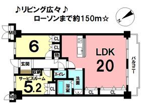 Floor plan. 1LDK+S, Price 15.8 million yen, Occupied area 65.76 sq m , Balcony area 10.58 sq m