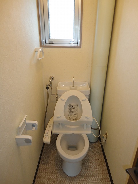 Toilet. It is with a bidet ~