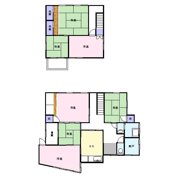 Floor plan. 6.5 million yen, 7DK, Land area 185.11 sq m , Building area 137.5 sq m