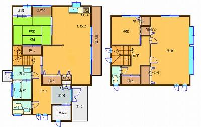 Floor plan. 33,800,000 yen, 3LDK, Land area 199.32 sq m , Building area 116.59 sq m