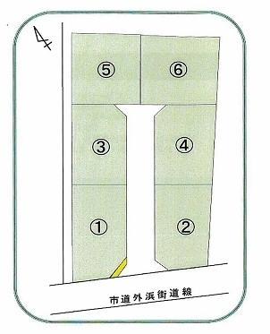 Compartment figure. Land price 3.68 million yen, Land area 206.37 sq m