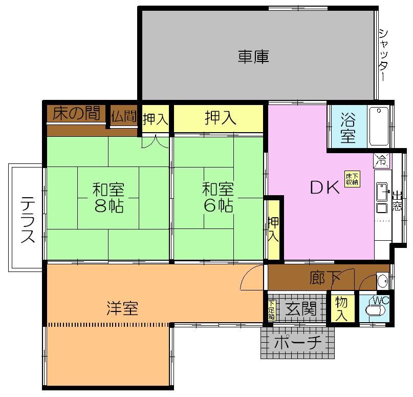 Floor plan. 3.8 million yen, 3DK, Land area 371.71 sq m , Building area 81.65 sq m