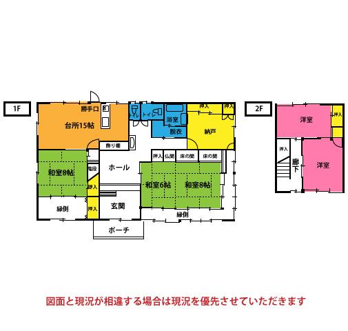 Floor plan. 28.5 million yen, 5LK + S (storeroom), Land area 397.78 sq m , Building area 193.19 sq m