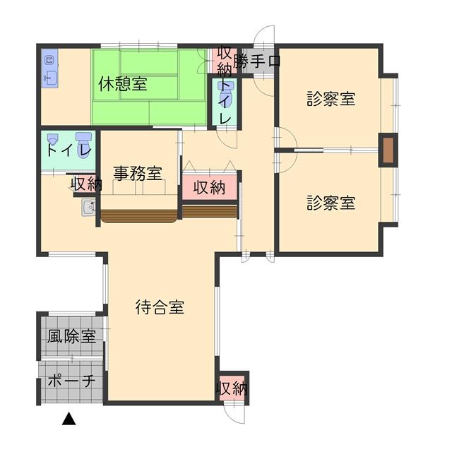 Floor plan. 19.9 million yen, Land area 718 sq m , Building area 85.96 sq m clinic ・ As office