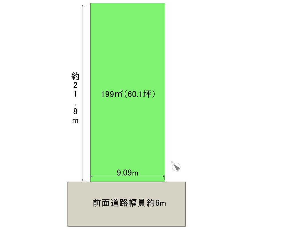 Compartment figure. Land price 8 million yen, Land area 199 sq m