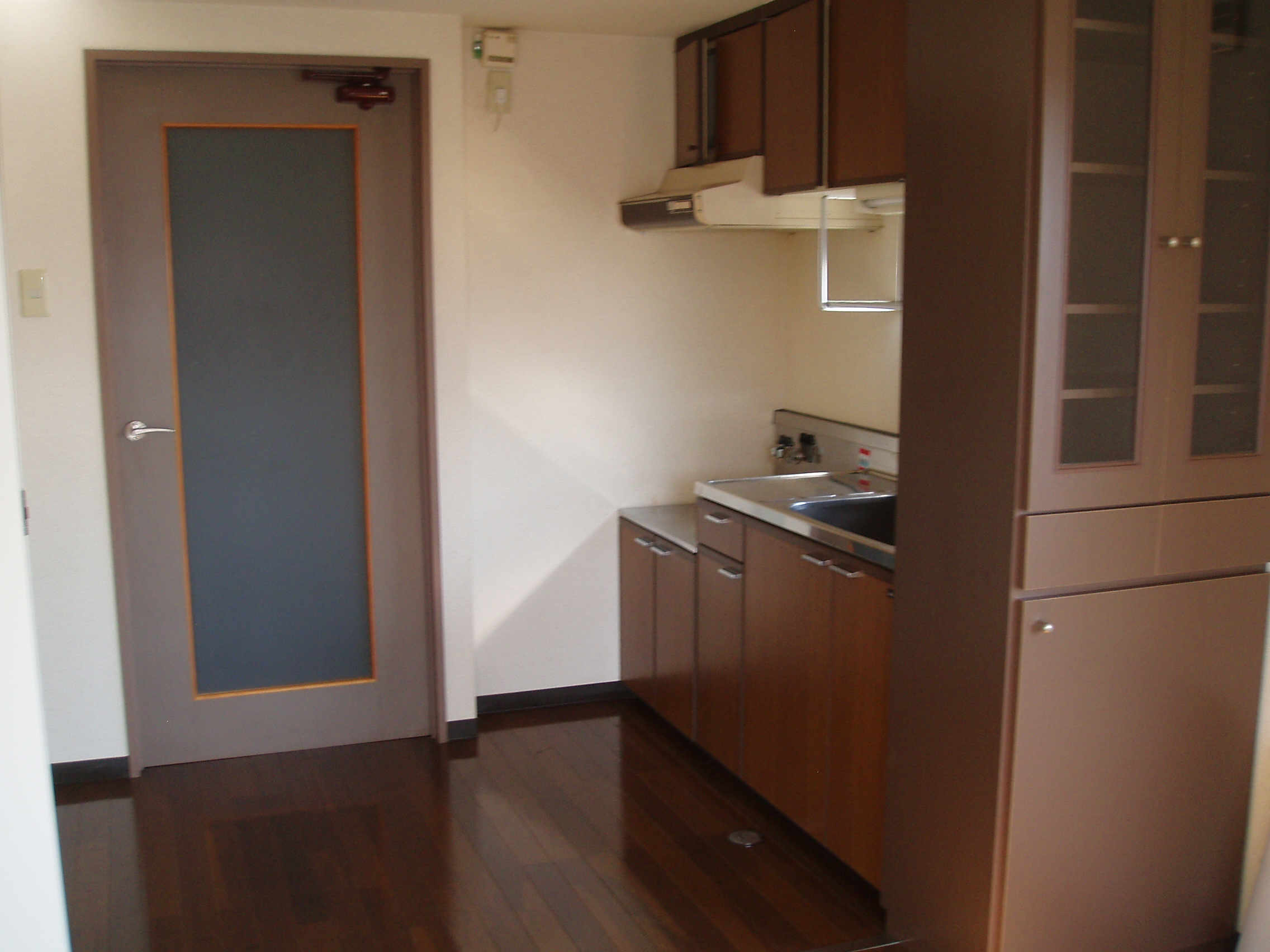 Kitchen. Cupboard is also equipped