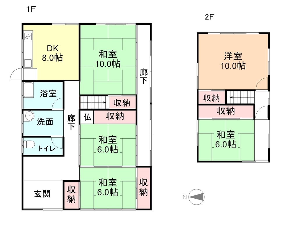 Floor plan. 7.8 million yen, 5DK, Land area 231.66 sq m , Building area 120.03 sq m