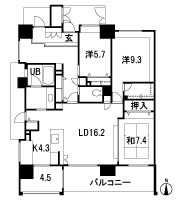 Floor: 3LDK + PU (private utility), the occupied area: 115.26 sq m