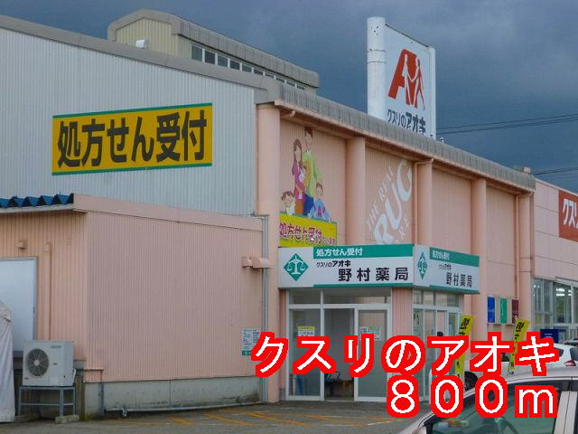 Dorakkusutoa. 800m to Aoki (drugstore) of medicine