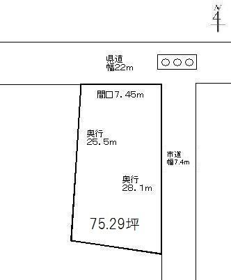 Compartment figure. Land price 10 million yen, Land area 248.9 sq m