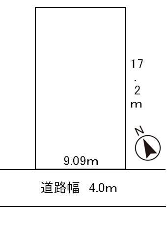 Compartment figure. Land price 5.3 million yen, Land area 156 sq m