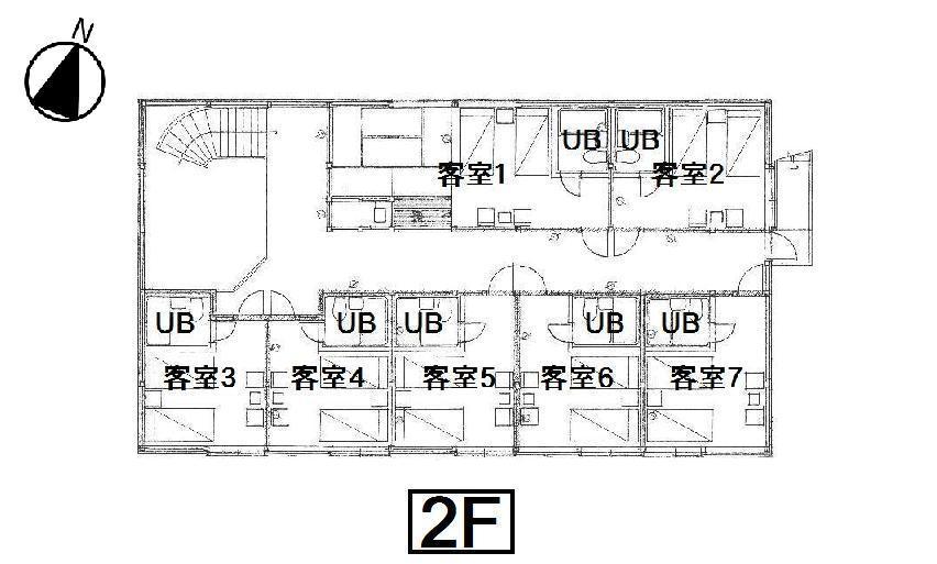 Floor plan. 37,800,000 yen, 8LDK, Land area 4,515.84 sq m , Rooms of the building area 401.21 sq m UB complete with seven rooms. 