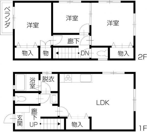 Floor plan. 9,980,000 yen, 3LDK, Land area 115.48 sq m , You can enjoy the building area 70.8 sq m family reunion