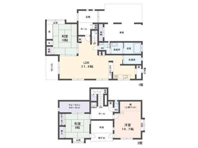 Floor plan. 21,800,000 yen, 3LDK, Land area 217.91 sq m , Building area 171.81 sq m
