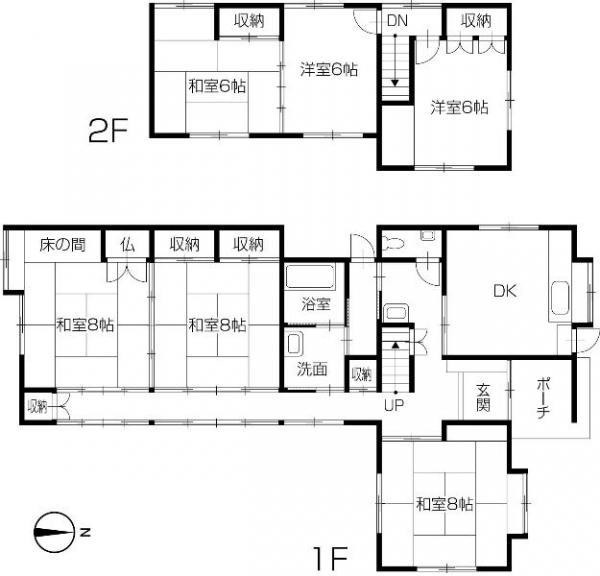 Floor plan. 11,980,000 yen, 6DK, Land area 320 sq m , Building area 137.64 sq m grandpa, Grandma water around the new exchange already it is also possible to live with 6DK! ! 