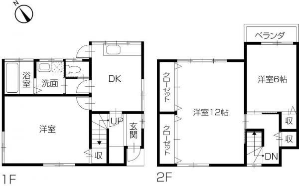Floor plan. 12,980,000 yen, 4DK, Land area 70.47 sq m , Building area 82.8 sq m