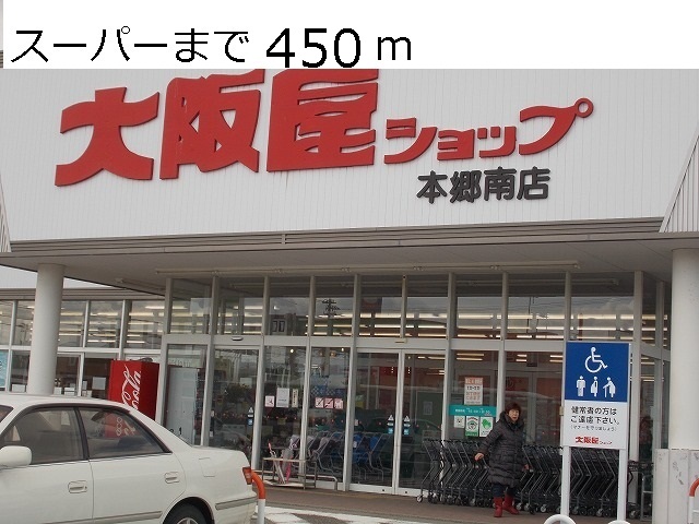 Supermarket. Osakaya to shop (super) 450m