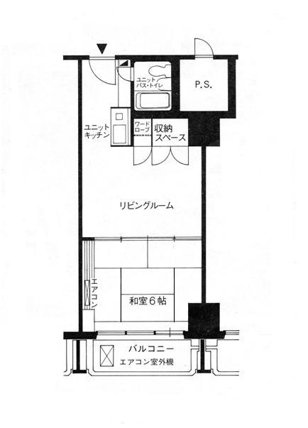 Floor plan. 1LK, Price 2.2 million yen, Occupied area 35.64 sq m , Balcony area 4.8 sq m