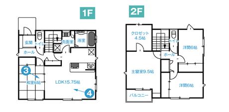 Floor plan. (16 Engineering District No. 9 locations), Price 39,190,000 yen, 4LDK, Land area 169.52 sq m , Building area 117.17 sq m