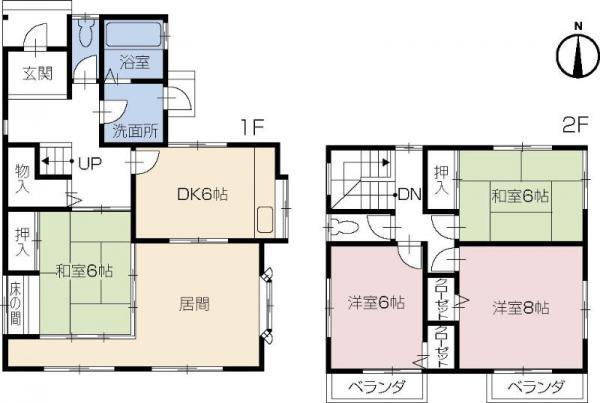 Floor plan. 19,800,000 yen, 5DK, Land area 172.89 sq m , Has become a floor plan of the building area 116.58 sq m 5DK