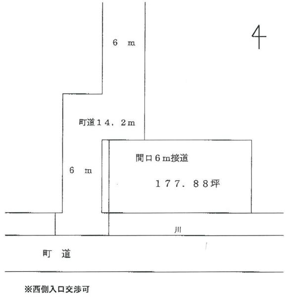 Compartment figure. Land price 8.5 million yen, Land area 588.04 sq m