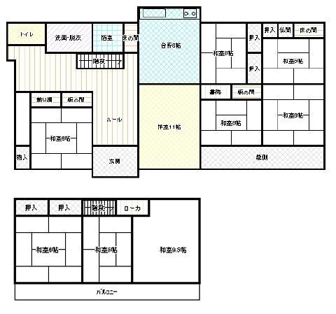 Floor plan. 9 million yen, 9DK, Land area 461.8 sq m , Building area 211.86 sq m