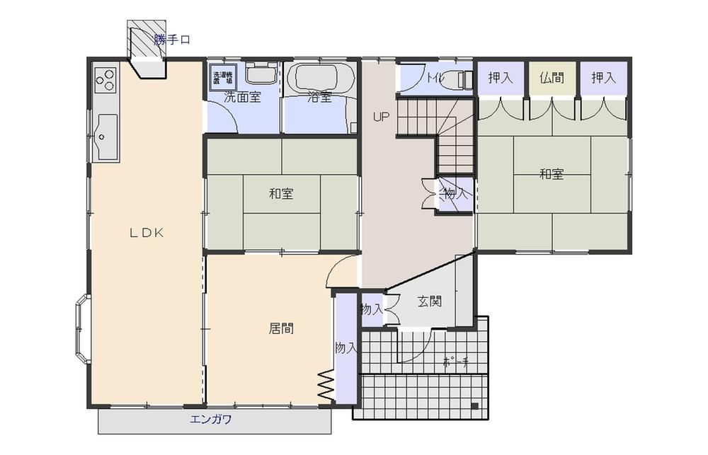 Floor plan. 18.5 million yen, 6LDK + S (storeroom), Land area 327.92 sq m , Building area 185.48 sq m 1 floor