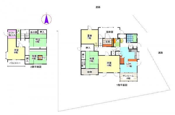 Floor plan. 15.8 million yen, 6LDK+S, Land area 389.32 sq m , Building area 161.05 sq m 5LDK + S