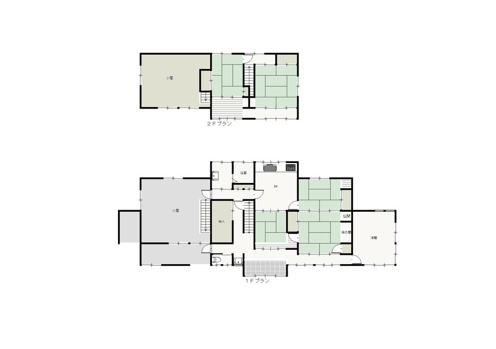 Floor plan. 5 million yen, 6DK, Land area 546.93 sq m , Building area 145.07 sq m