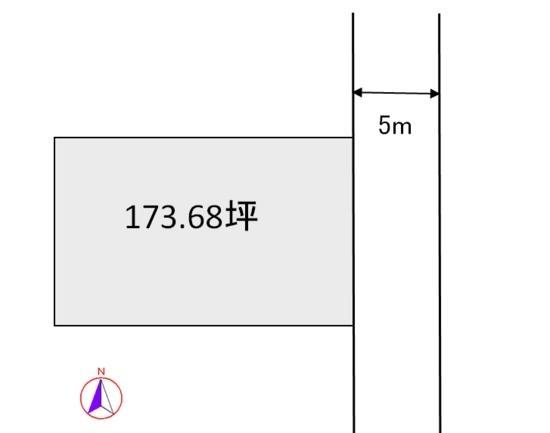 Compartment figure. Land price 6 million yen, Land area 574.16 sq m
