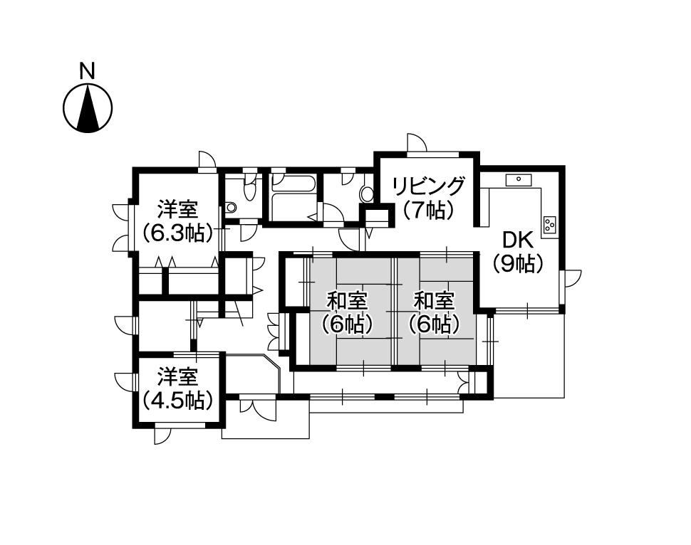 Floor plan. 13 million yen, 4LDK + S (storeroom), Land area 431.08 sq m , Building area 118.72 sq m