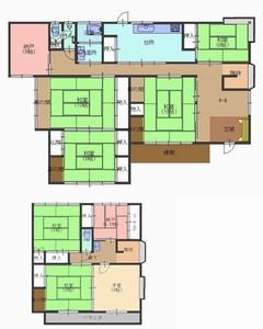 Floor plan. 11.8 million yen, 7DK + 2S (storeroom), Land area 670.77 sq m , Building area 221.1 sq m