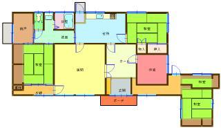 Floor plan. 9.5 million yen, 4LDK, Land area 278.02 sq m , Building area 114.29 sq m