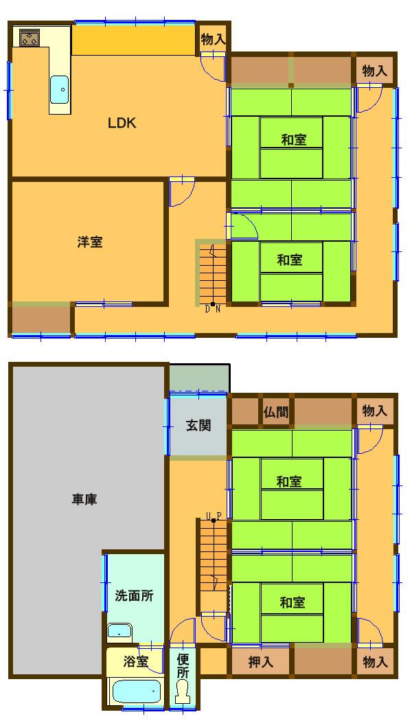 Floor plan. 7 million yen, 5LDK, Land area 159.8 sq m , Building area 176.21 sq m