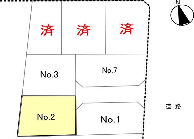 Compartment figure. Land price 9.77 million yen, Land area 215.43 sq m